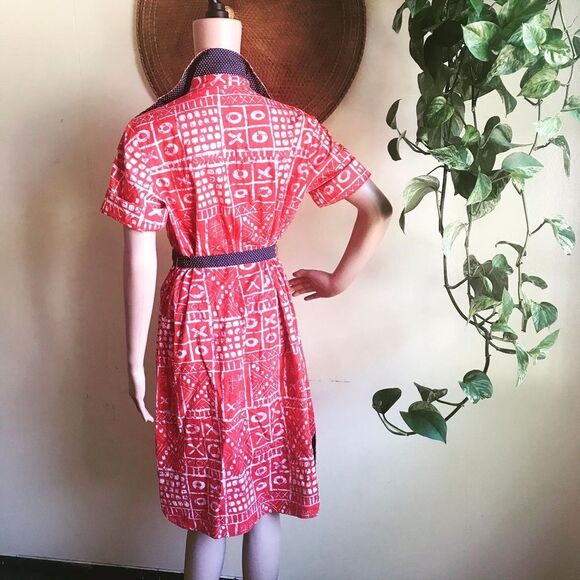 Tic Tac Toe 1960’s Vintage Mod Day Go Go Dress M L - Picture 9 of 10